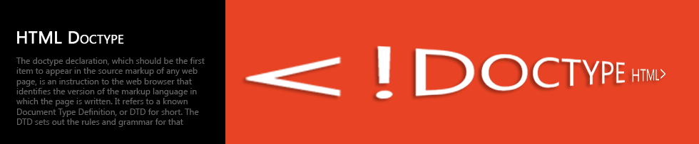 HTML <!DOCTYPE> Declaration HTML <!DOCTYPE> Declaration